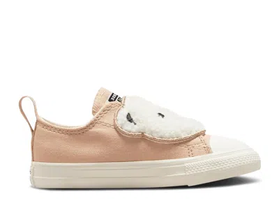 Converse Babies'   Chuck Taylor All Star One Strap Easyon Low Td 'sherpa Bear - Warm Quarry' In Brown