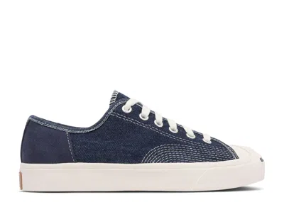 Converse Jack Purcell Low 'navy Washed Denim' In Blue