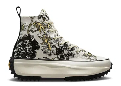 Converse Run Star Hike High 'floral Fusion - Saturn Gold' In White