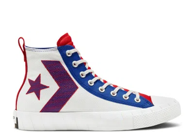 Converse Unt1tl3d High 'rush Blue Red' In White
