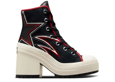 Converse Wmns Chuck 70 De Luxe Heel High 'moto' In Black