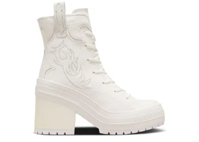 Converse Wmns Chuck 70 De Luxe Heel Platform High 'western Embroidery' In White