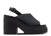 Converse Wmns Chuck 70 De Luxe Heel Platform Sandal 'triple Black' In Black