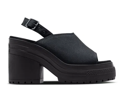 Converse Wmns Chuck 70 De Luxe Heel Platform Sandal 'triple Black'