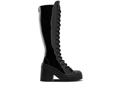 Converse Wmns Chuck 70 De Luxe Heel Xx Platform High 'triple Black Patent'