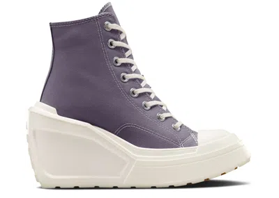Converse Wmns Chuck 70 De Luxe Wedge Platform High 'lavender Ash' In Purple