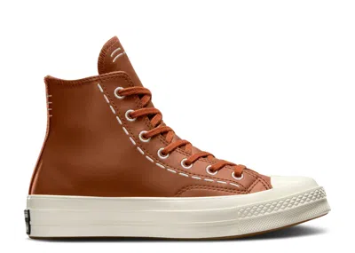 Converse Wmns Chuck 70 High 'bold Stitch - Tawny Owl' In Brown