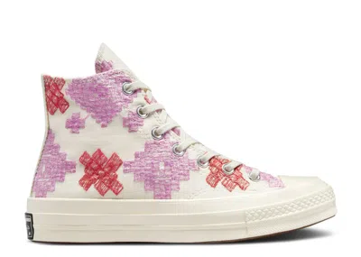 Converse Wmns Chuck 70 High 'bright Embroidery' In White