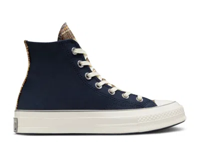 Converse Wmns Chuck 70 High 'canvas & Plaid - Obsidian' In Blue