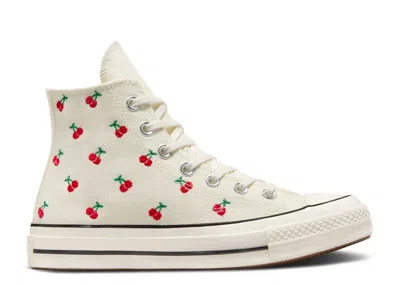 Converse Wmns Chuck 70 High 'cherries' In White