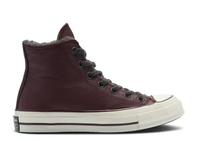 Converse Wmns Chuck 70 High 'cozy Club - Black Currant' In Brown