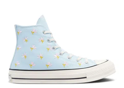Converse Wmns Chuck 70 High 'embroidered Floral Print - Chambray Blue'