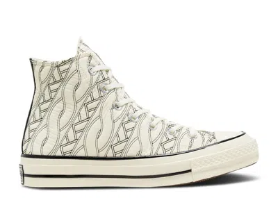 Converse Wmns Chuck 70 High 'runway Cable - Egret Black' In White