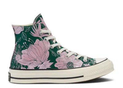 Converse Wmns Chuck 70 High 'vintage Floral - Midnight Pink Glaze' In Black