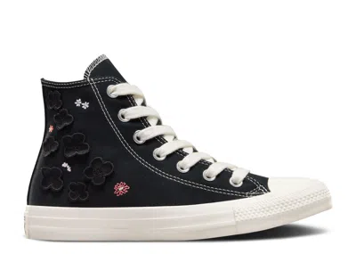 Converse Wmns Chuck Taylor All Star High '3d Flowers' In Black