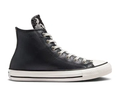 Converse Wmns Chuck Taylor All Star High 'authentic Glam - Snakeskin' In Black