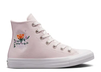 Converse Wmns Chuck Taylor All Star High 'embroidered Crystals' In Pink