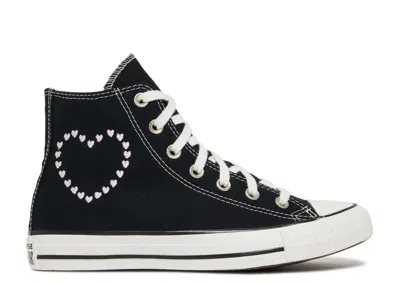 Converse Wmns Chuck Taylor All Star High 'embroidered Hearts - Black'