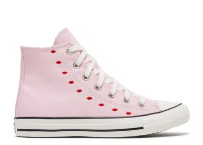 Converse Wmns Chuck Taylor All Star High 'embroidered Hearts - Cherry Blossom' In Pink