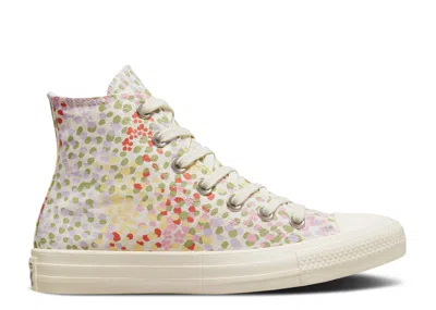 Converse Wmns Chuck Taylor All Star High 'floral Print - Egret' In White