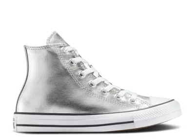 Converse Wmns Chuck Taylor All Star High 'metallic Granite' In Silver