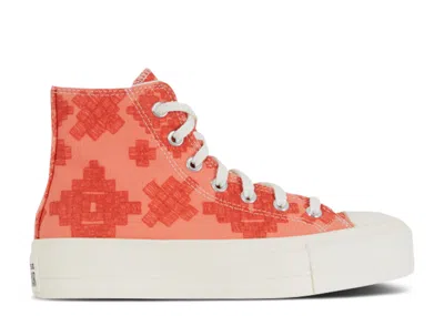 Converse Wmns Chuck Taylor All Star Lift High 'bright Madder' In Orange