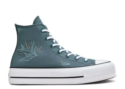 Converse Wmns Chuck Taylor All Star Lift High 'tiny Tattoos' In Blue