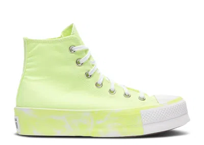 Converse Wmns Chuck Taylor All Star Lift High 'volt Glow' In Green