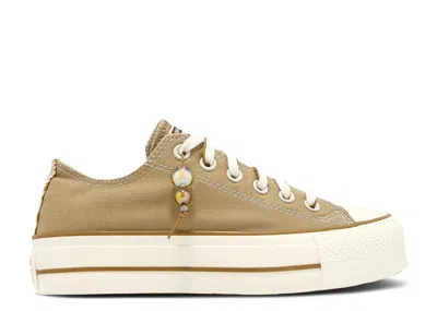 Converse Wmns Chuck Taylor All Star Lift Low 'khaki Charm' In Brown