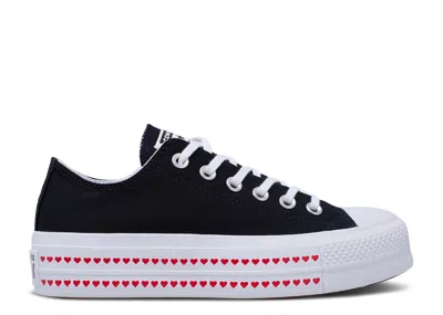 Converse Wmns Chuck Taylor All Star Lift Low 'love Fearlessly' In Black
