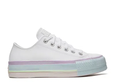 Converse Wmns Chuck Taylor All Star Lift Low 'white Lilac Blue'