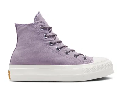 Converse Wmns Chuck Taylor All Star Lift Platform Canvas High 'lucid Lilac' In Purple