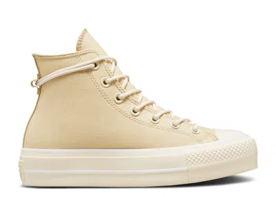 Converse Wmns Chuck Taylor All Star Lift Platform Canvas High 'oat Milk' In Brown