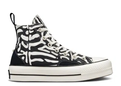 Converse Wmns Chuck Taylor All Star Lift Platform High 'animal Mix' In Black