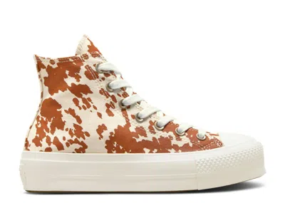 Converse Wmns Chuck Taylor All Star Lift Platform High 'animal Print' In Brown
