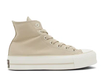 Converse Wmns Chuck Taylor All Star Lift Platform High 'beach Stone' In White