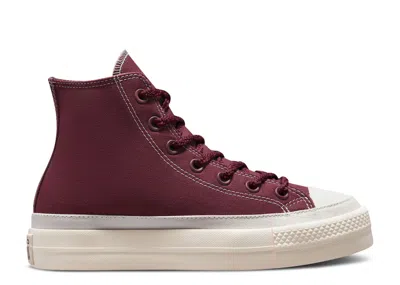 Converse Wmns Chuck Taylor All Star Lift Platform High 'cherry Vision' In Purple