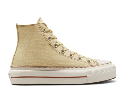 Converse Wmns Chuck Taylor All Star Lift Platform High 'contrast Stitching - Open Sesame' In White