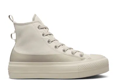 Converse Wmns Chuck Taylor All Star Lift Platform High 'desert Sand' In White