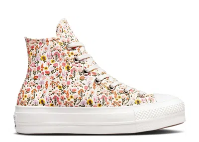 Converse Wmns Chuck Taylor All Star Lift Platform High 'florals' In White