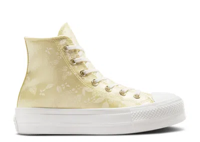 Converse Wmns Chuck Taylor All Star Lift Platform High 'golden Butterfly' In White
