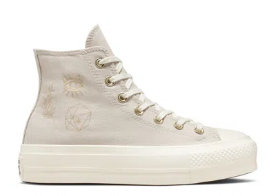 Converse Wmns Chuck Taylor All Star Lift Platform High 'golden Elements' In White