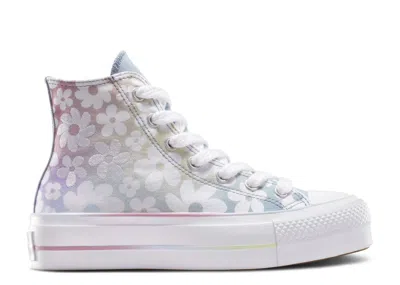 Converse Wmns Chuck Taylor All Star Lift Platform High 'gradient Flowers' In Purple