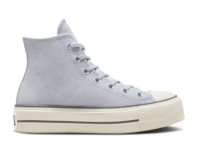 Converse Wmns Chuck Taylor All Star Lift Platform High 'gravel' In Blue