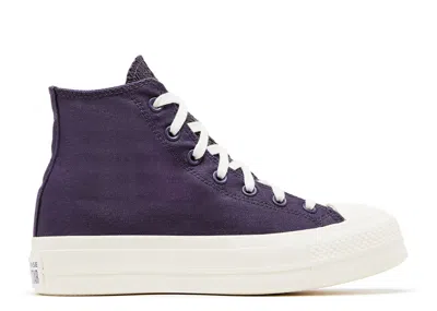 Converse Wmns Chuck Taylor All Star Lift Platform High 'jacquard Camo' In Purple