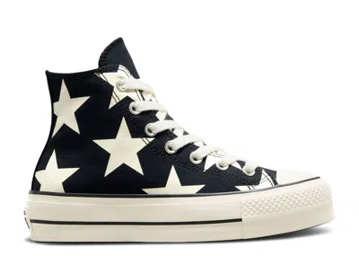 Converse Wmns Chuck Taylor All Star Lift Platform High 'large Stars' In Black