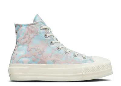 Converse Wmns Chuck Taylor All Star Lift Platform High 'marble' In Blue