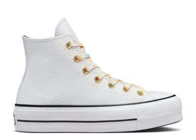 Converse Wmns Chuck Taylor All Star Lift Platform High 'paint Splatter - White'
