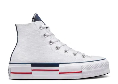 Converse Wmns Chuck Taylor All Star Lift Platform High 'retro Denim' In White