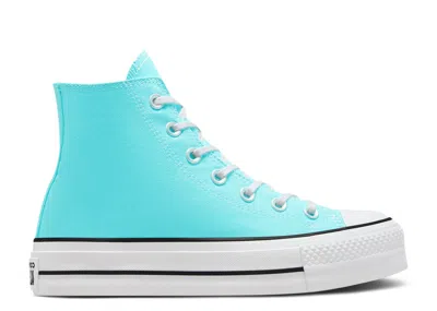 Converse Wmns Chuck Taylor All Star Lift Platform High 'triple Cyan' In Blue